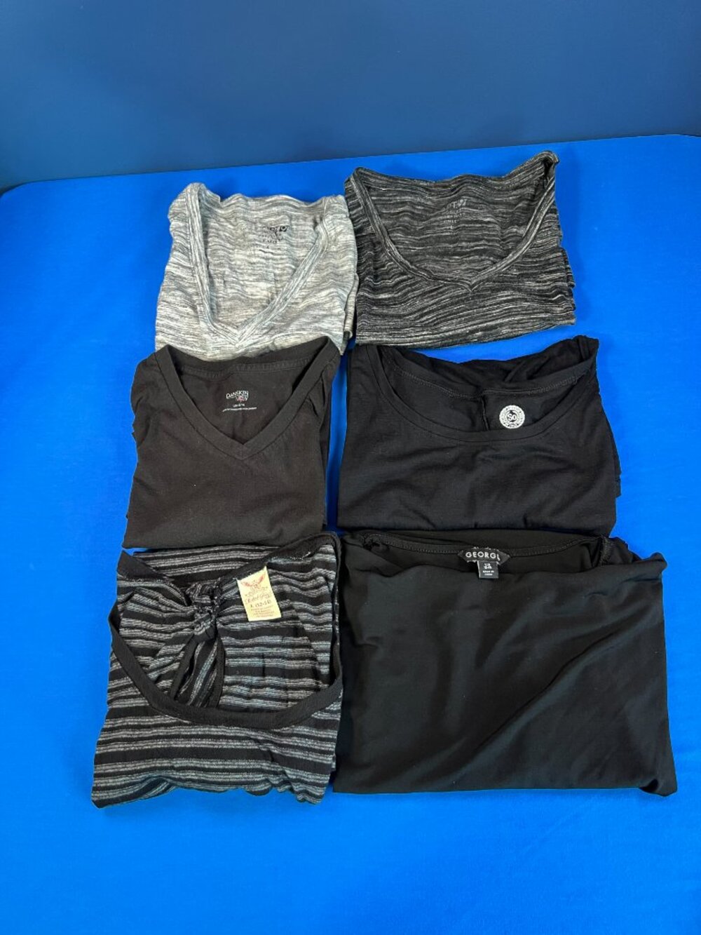 Collection Of 6 Womens Tops Size Large: Apt 9, Danskin, Faded glory, SO & George